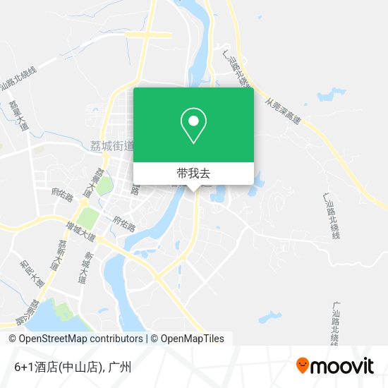 6+1酒店(中山店)地图