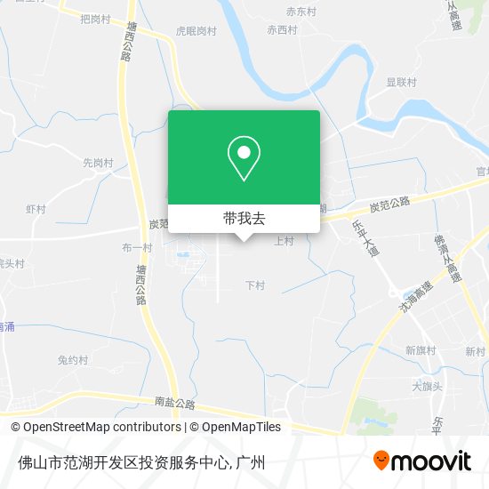 佛山市范湖开发区投资服务中心地图