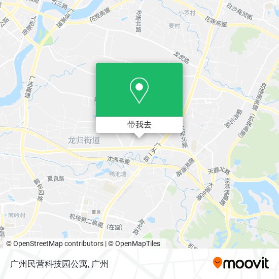 广州民营科技园公寓地图