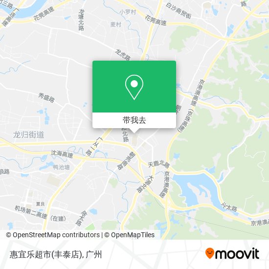 惠宜乐超市(丰泰店)地图