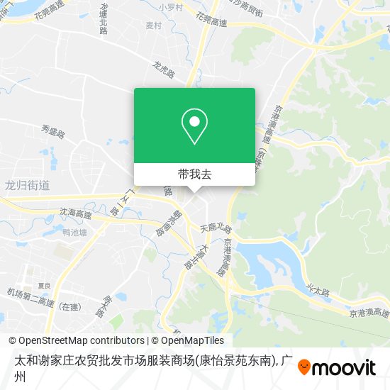 太和谢家庄农贸批发市场服装商场(康怡景苑东南)地图