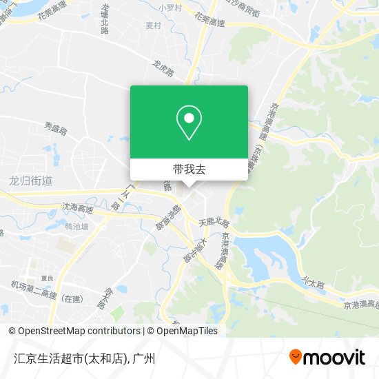 汇京生活超市(太和店)地图