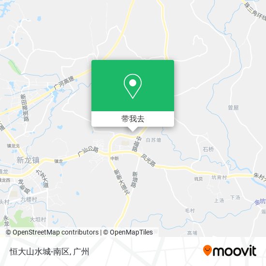 恒大山水城-南区地图