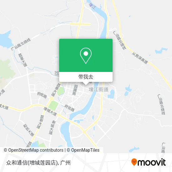 众和通信(增城莲园店)地图