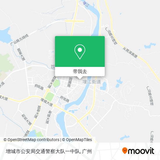 增城市公安局交通警察大队一中队地图
