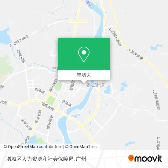 增城区人力资源和社会保障局地图
