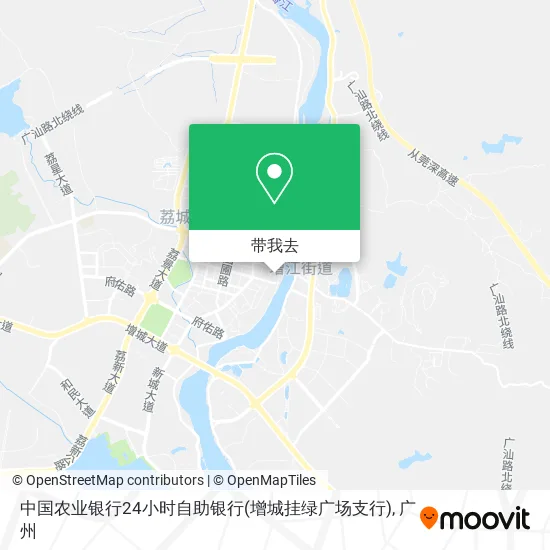 中国农业银行24小时自助银行(增城挂绿广场支行)地图