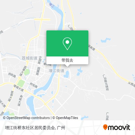 增江街桥东社区居民委员会地图