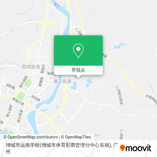 增城市运南学校(增城市体育彩票管理分中心东南)地图