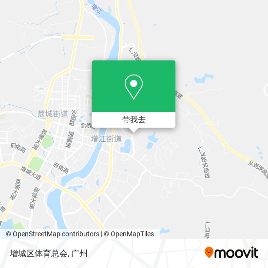 增城区体育总会地图