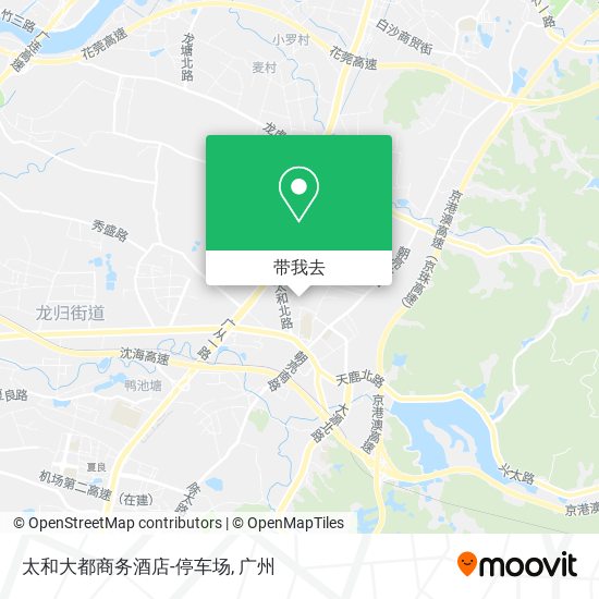 太和大都商务酒店-停车场地图