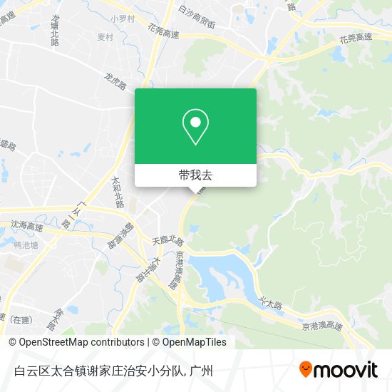 白云区太合镇谢家庄治安小分队地图
