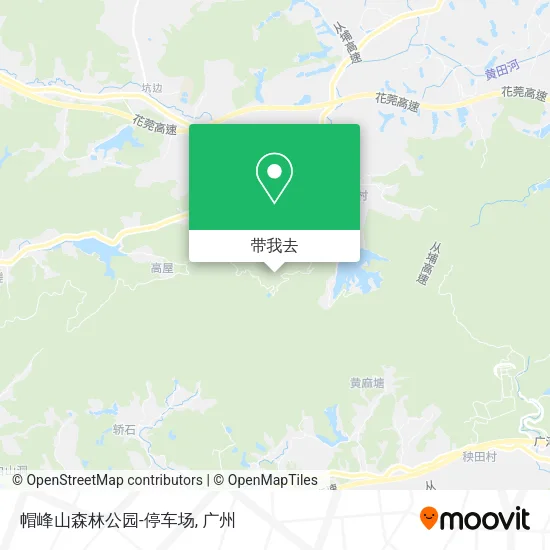 帽峰山森林公园-停车场地图