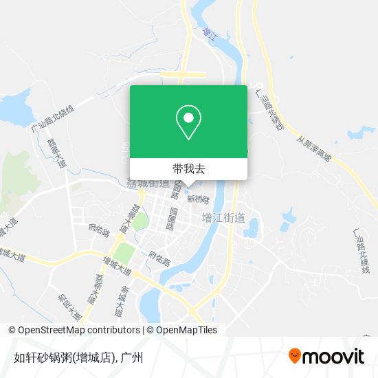 如轩砂锅粥(增城店)地图