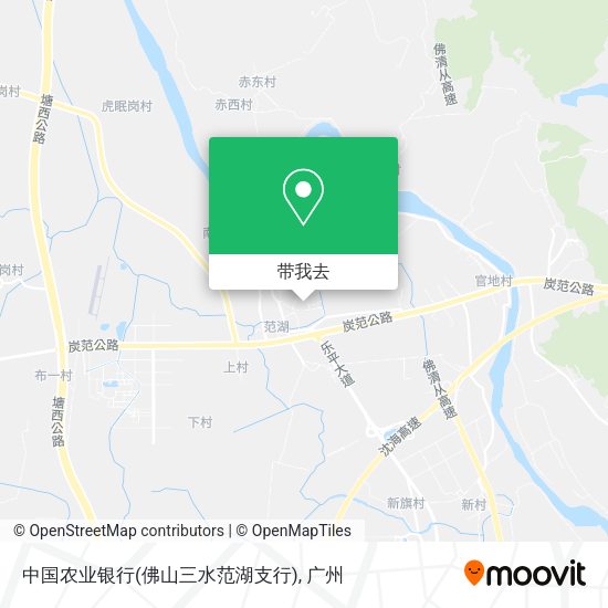 中国农业银行(佛山三水范湖支行)地图