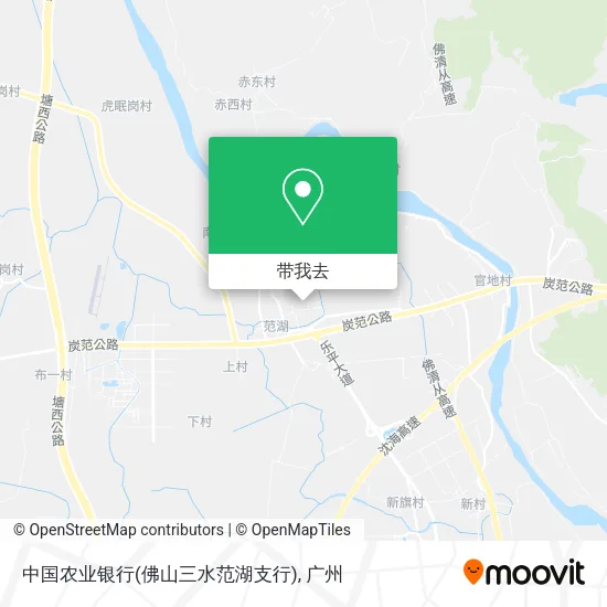 中国农业银行(佛山三水范湖支行)地图