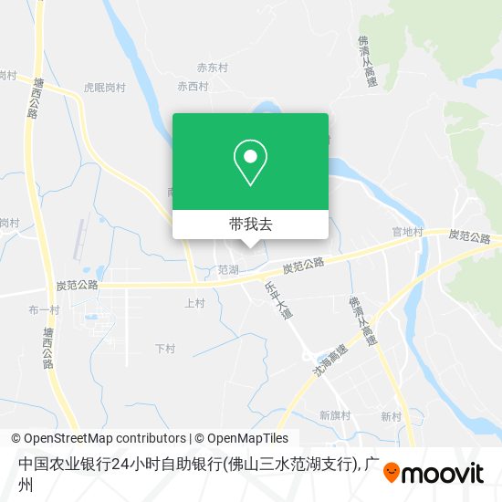 中国农业银行24小时自助银行(佛山三水范湖支行)地图