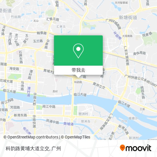 科韵路黄埔大道立交地图