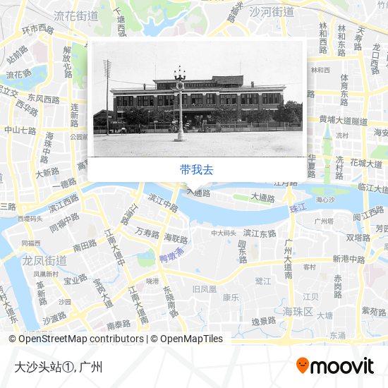 大沙头站①地图