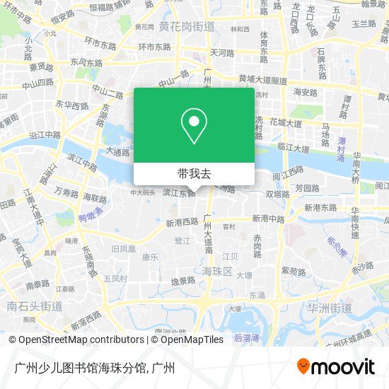 广州少儿图书馆海珠分馆地图