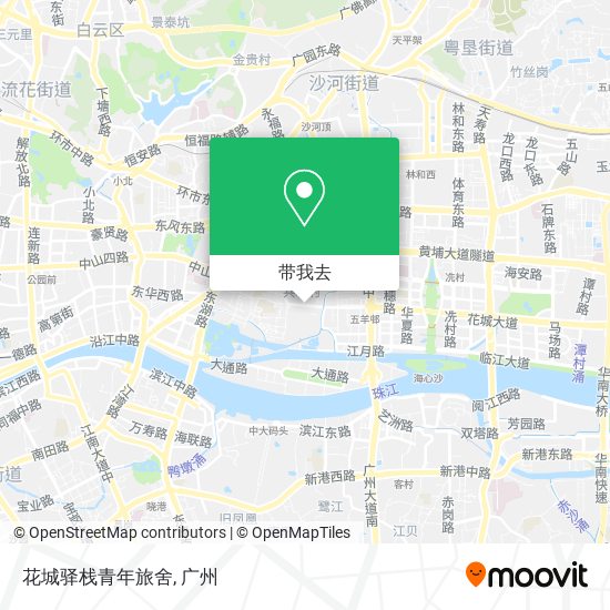 花城驿栈青年旅舍地图