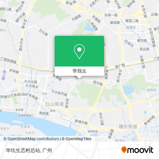 华坑生态村总站地图