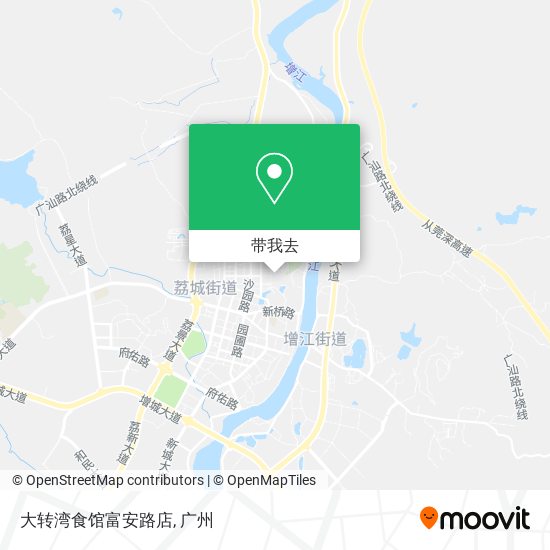 大转湾食馆富安路店地图