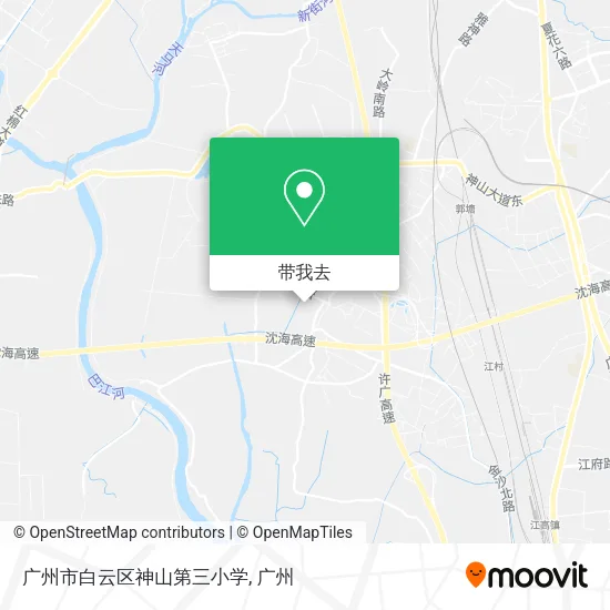 广州市白云区神山第三小学地图