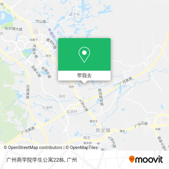 广州商学院学生公寓22栋地图