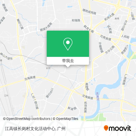 江高镇长岗村文化活动中心地图