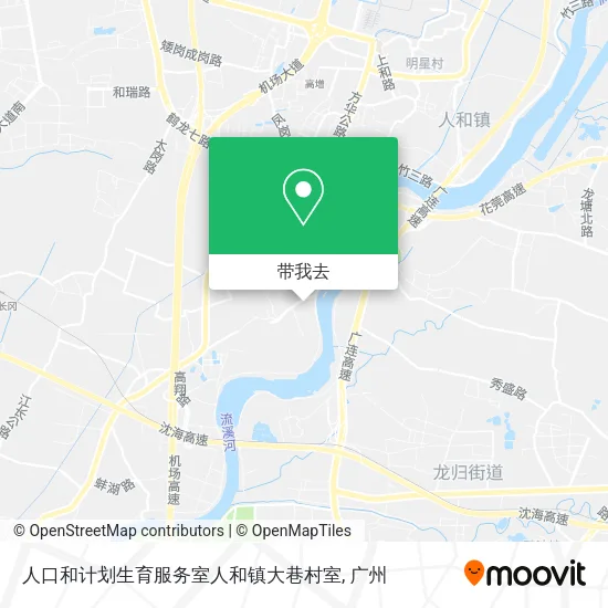 人口和计划生育服务室人和镇大巷村室地图
