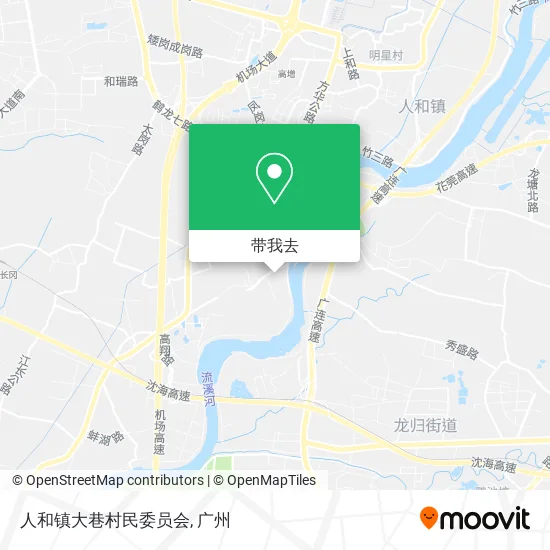 人和镇大巷村民委员会地图