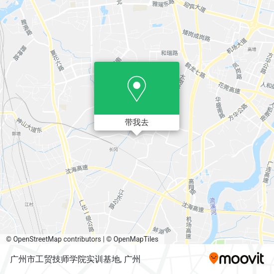 广州市工贸技师学院实训基地地图