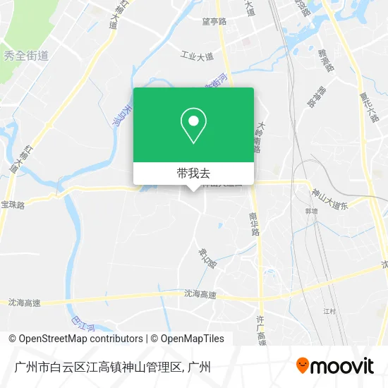 广州市白云区江高镇神山管理区地图