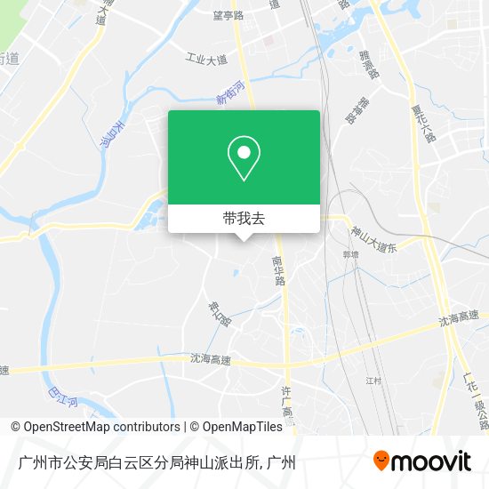 广州市公安局白云区分局神山派出所地图
