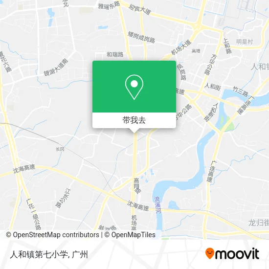 人和镇第七小学地图