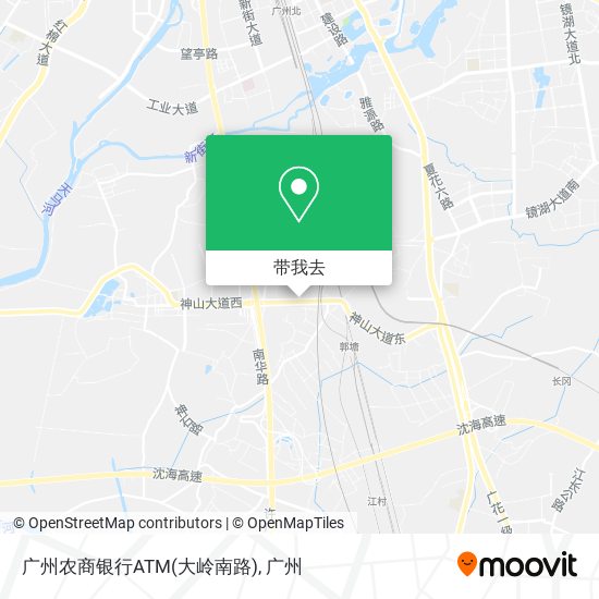 广州农商银行ATM(大岭南路)地图