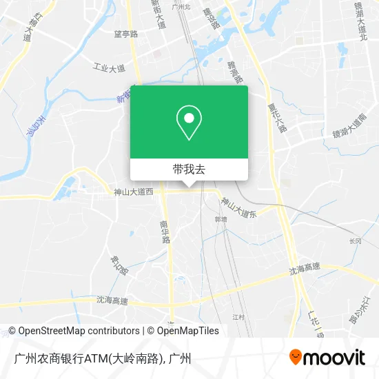 广州农商银行ATM(大岭南路)地图