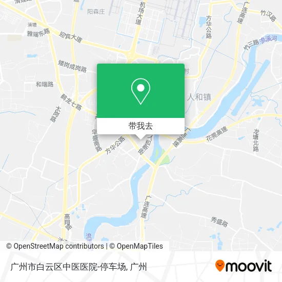 广州市白云区中医医院-停车场地图
