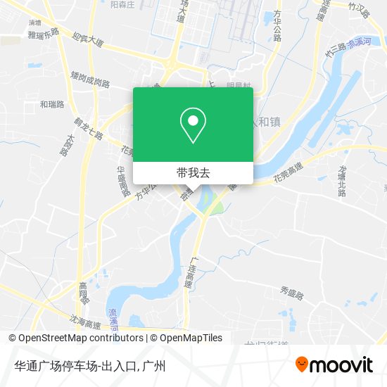 华通广场停车场-出入口地图