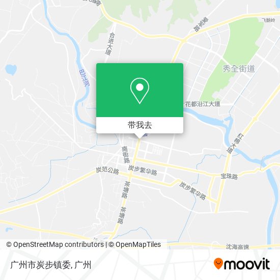广州市炭步镇委地图