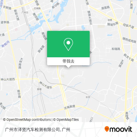 广州市泽贤汽车检测有限公司地图