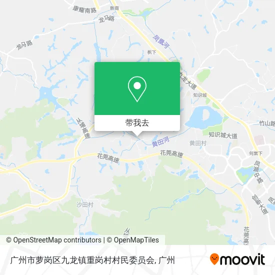 广州市萝岗区九龙镇重岗村村民委员会地图