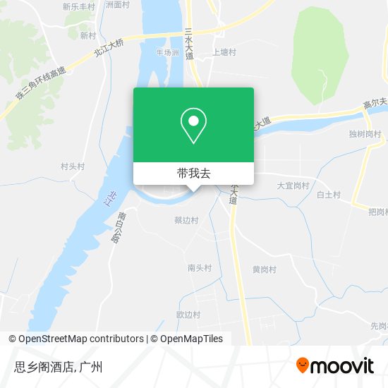 思乡阁酒店地图