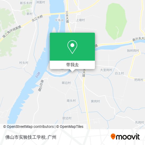 佛山市实验技工学校地图