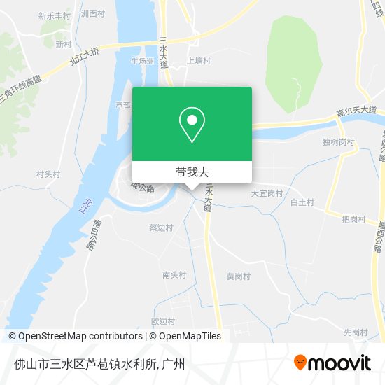 佛山市三水区芦苞镇水利所地图