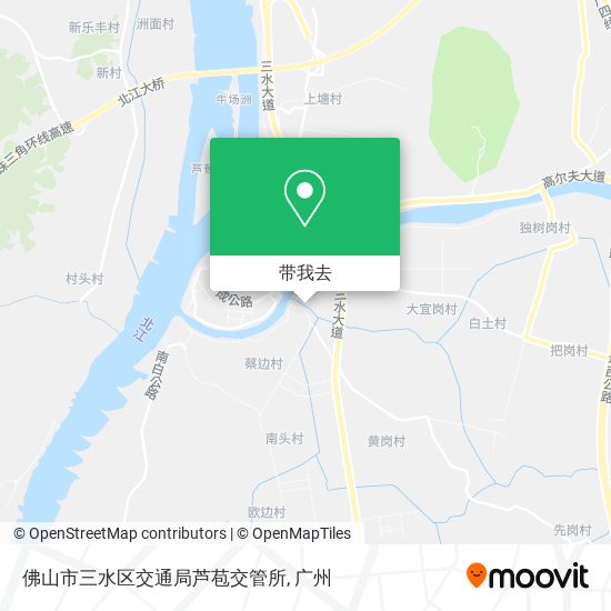 佛山市三水区交通局芦苞交管所地图