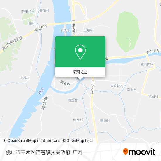 佛山市三水区芦苞镇人民政府地图