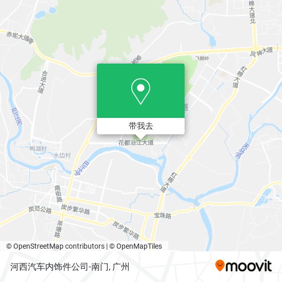 河西汽车内饰件公司-南门地图