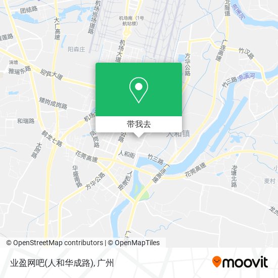 业盈网吧(人和华成路)地图